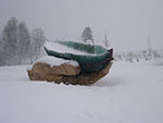 Glasarche im Winter
